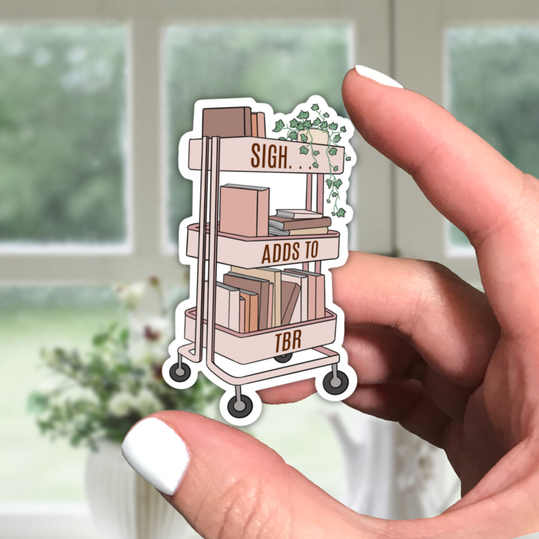 Adds to TBR Vinyl Sticker