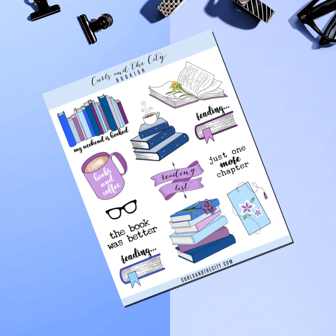 Bookish Sticker Sheet