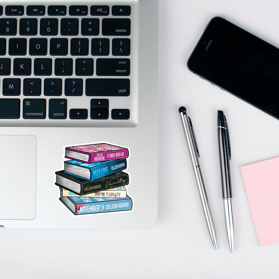 CoHo Book Stack Vinyl Sticker