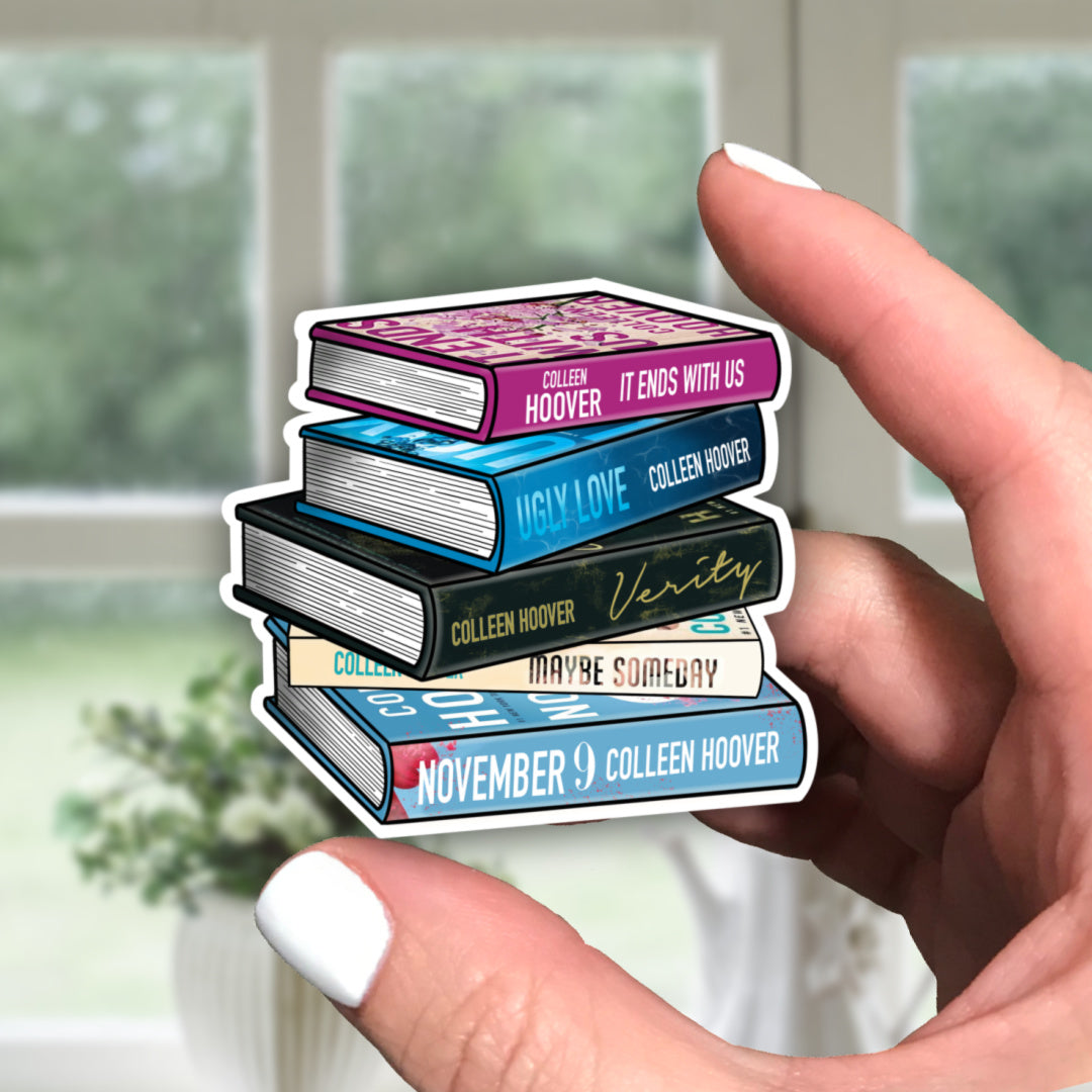CoHo Book Stack Vinyl Sticker
