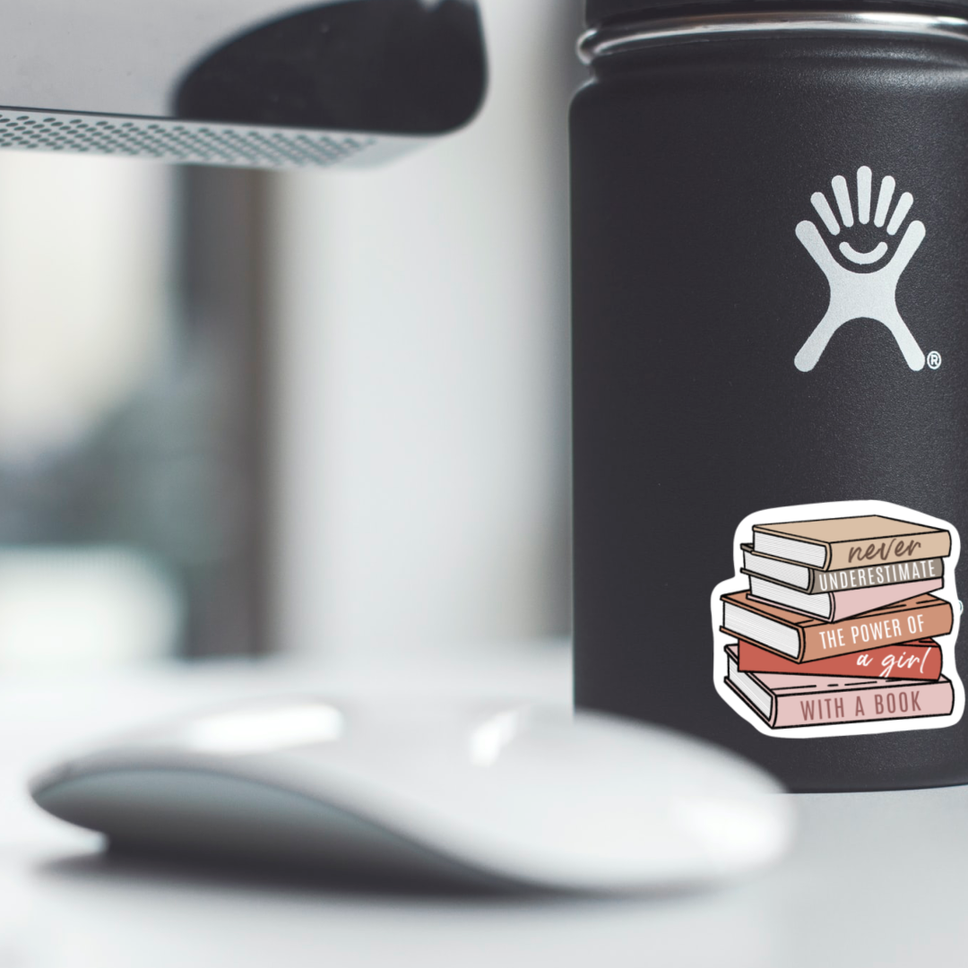 Never Underestimate a Girl Vinyl Sticker