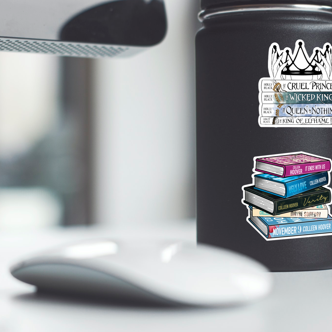 CoHo Book Stack Vinyl Sticker