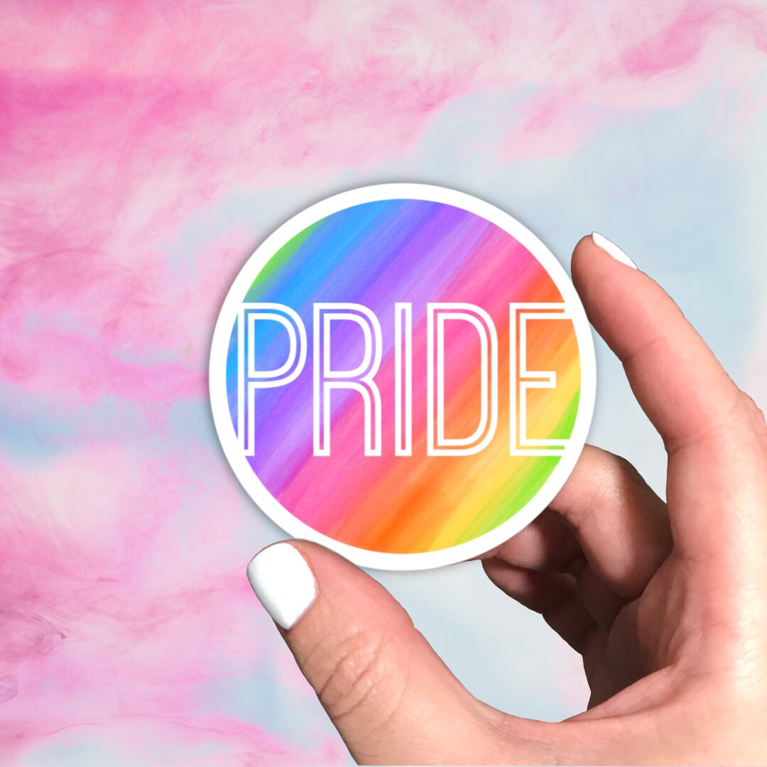 Watercolor Rainbow Vinyl Sticker