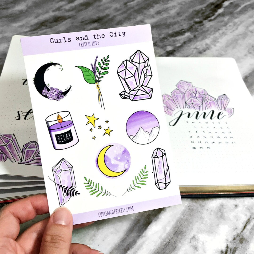 Crystal Love Sticker Sheet