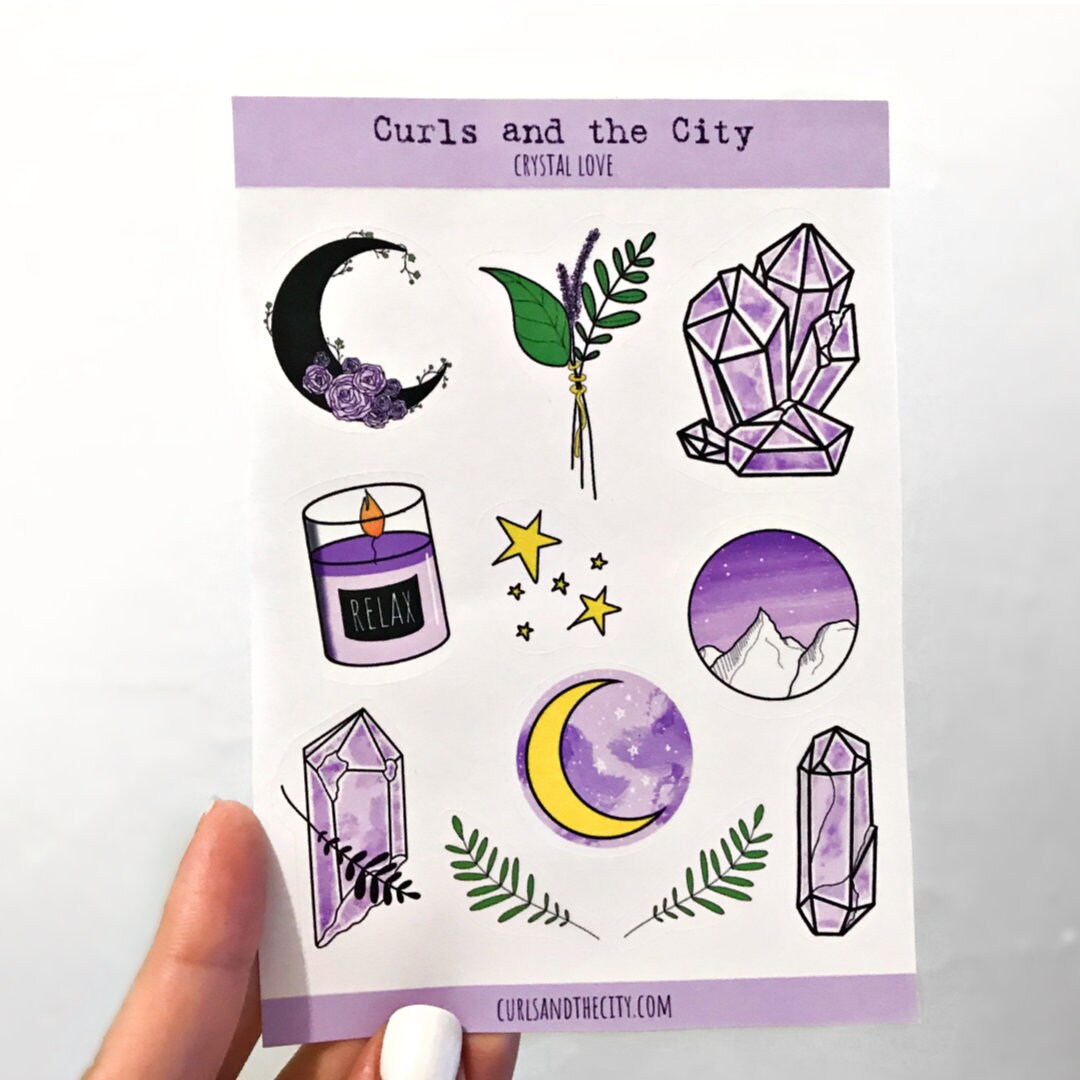 Crystal Love Sticker Sheet