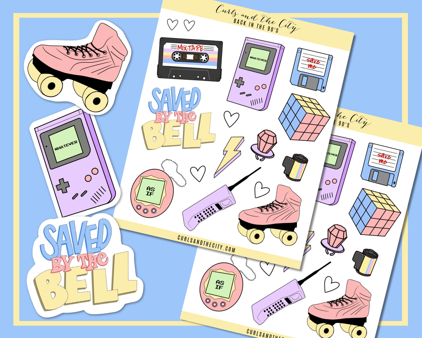 Back in the 90's Retro Planner Sticker Sheet