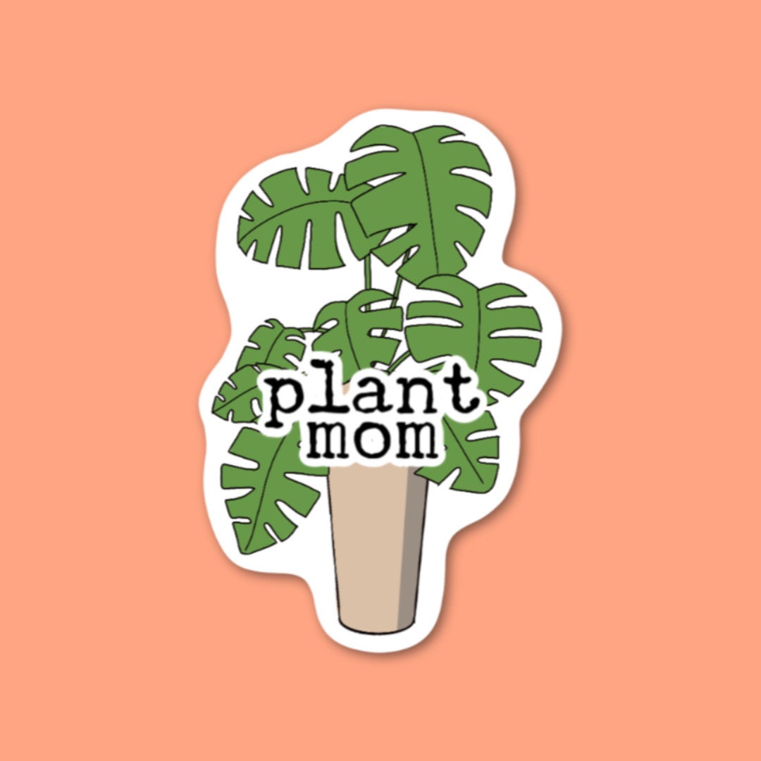 Plant Mom Vinyl Sticker