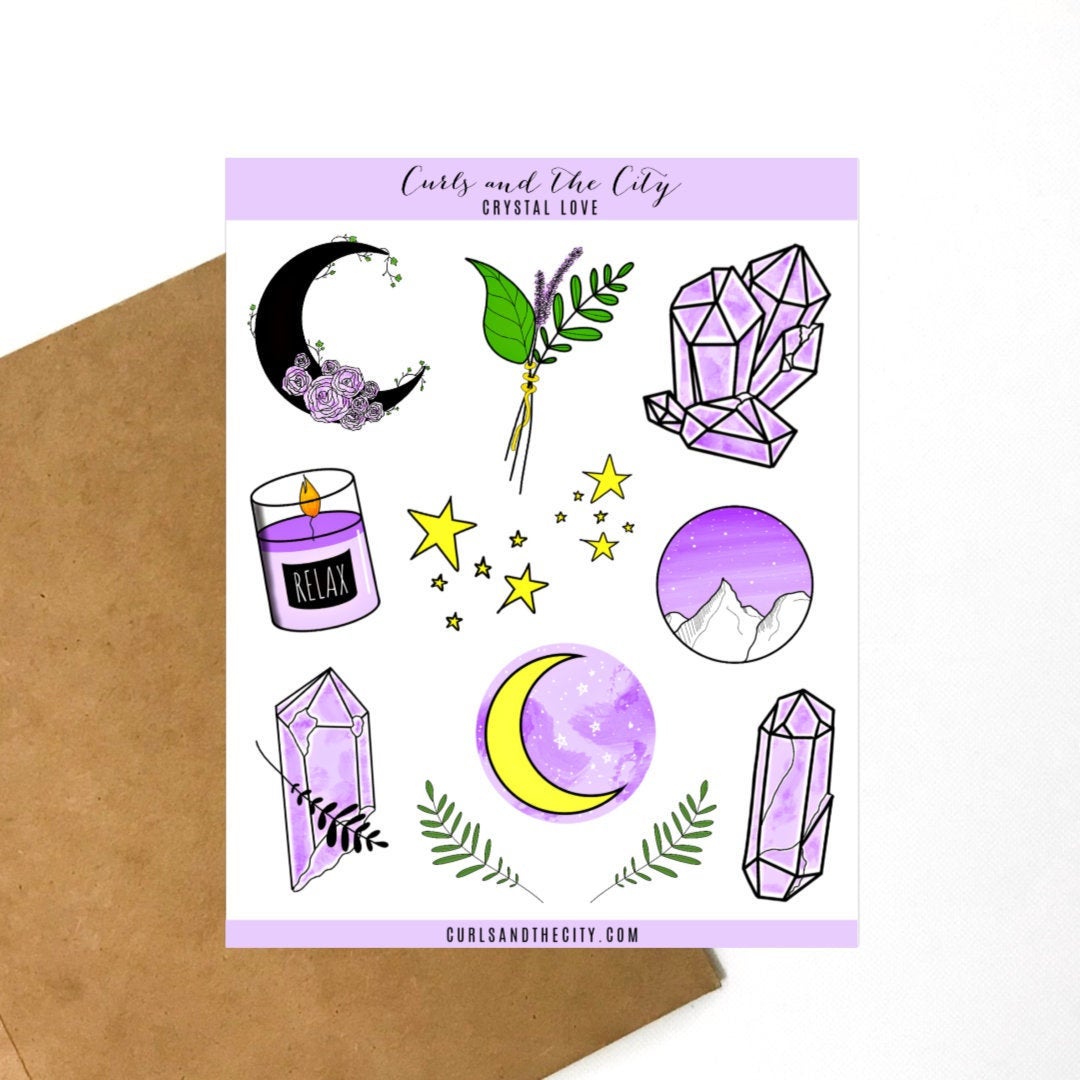 Crystal Love Sticker Sheet