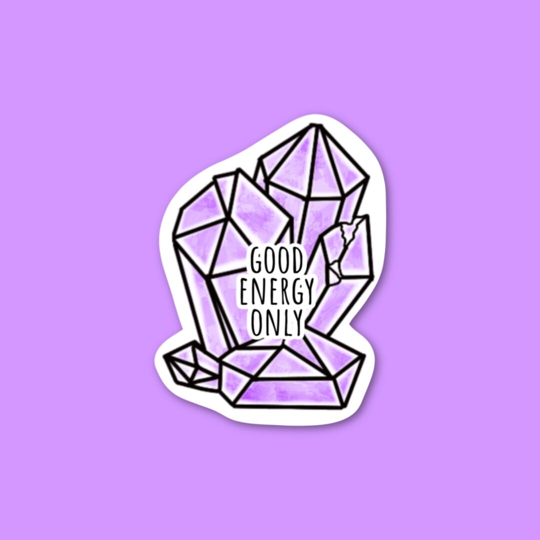 Good Energy Crystal Vinyl Sticker