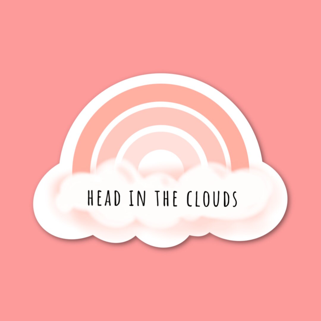 Head in the Clouds Vinyl Sticker