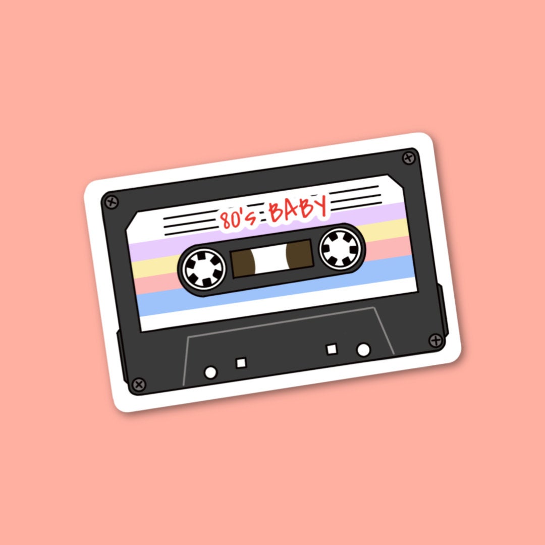 90's Baby Cassette Tape Retro Vinyl Sticker