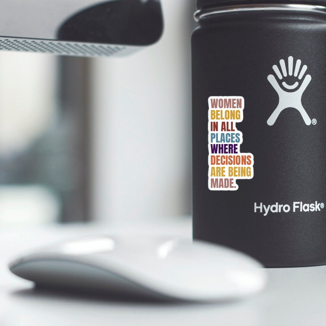 Women Belong Vinyl Sticker