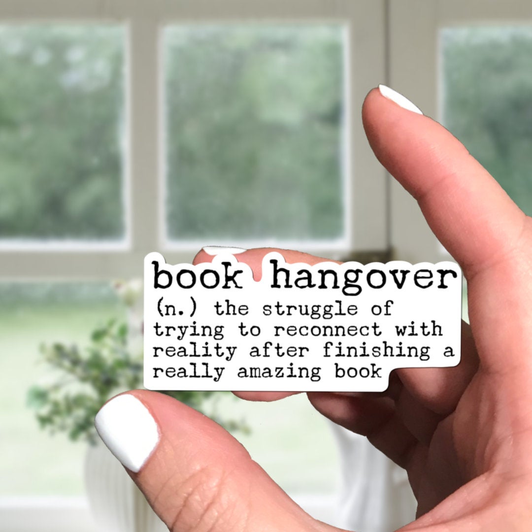 Book Hangover Vinyl Sticker