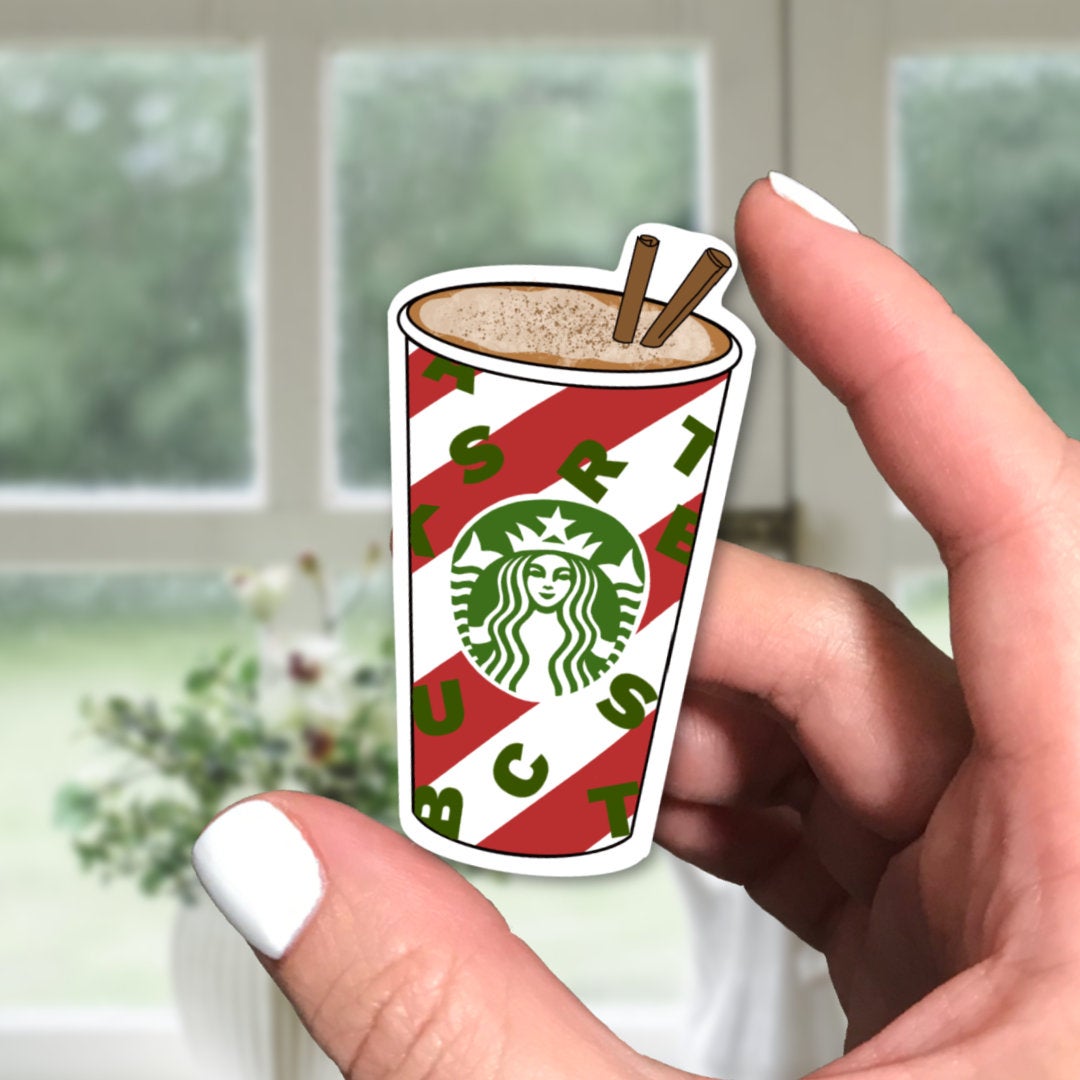 Christmas Starbucks Cup Vinyl Sticker