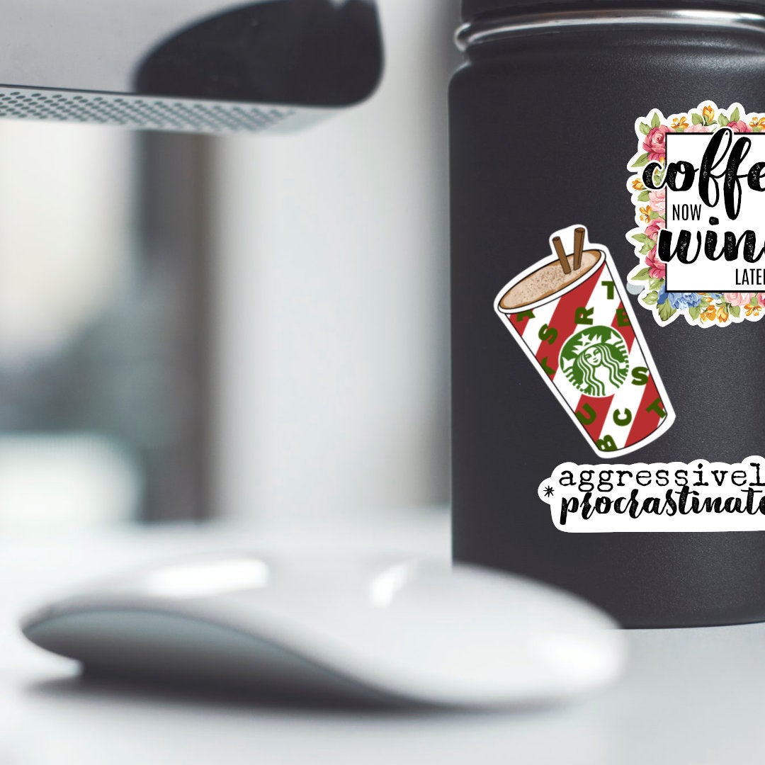 Christmas Starbucks Cup Vinyl Sticker