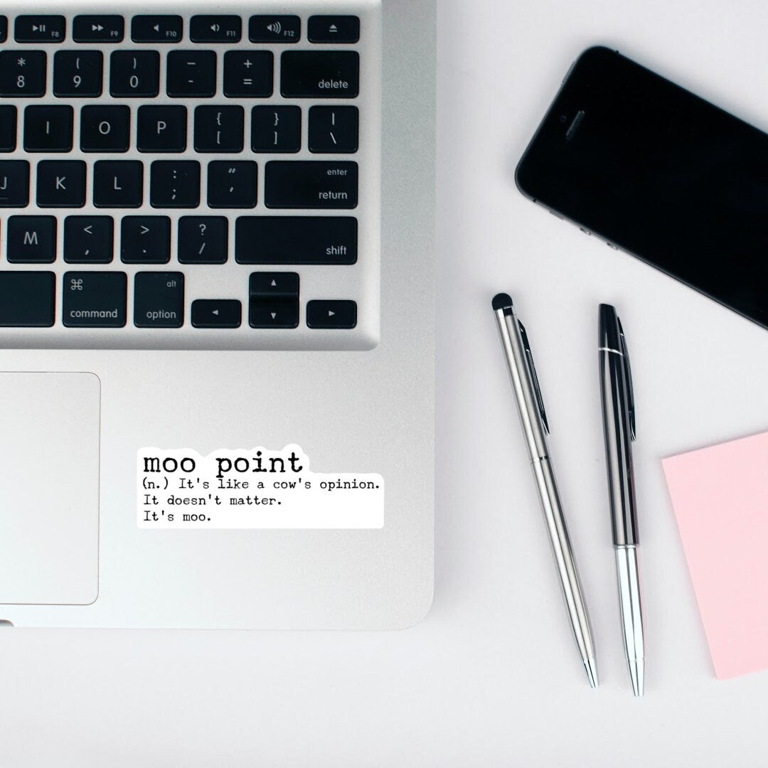 Moo Point Definition Vinyl Sticker