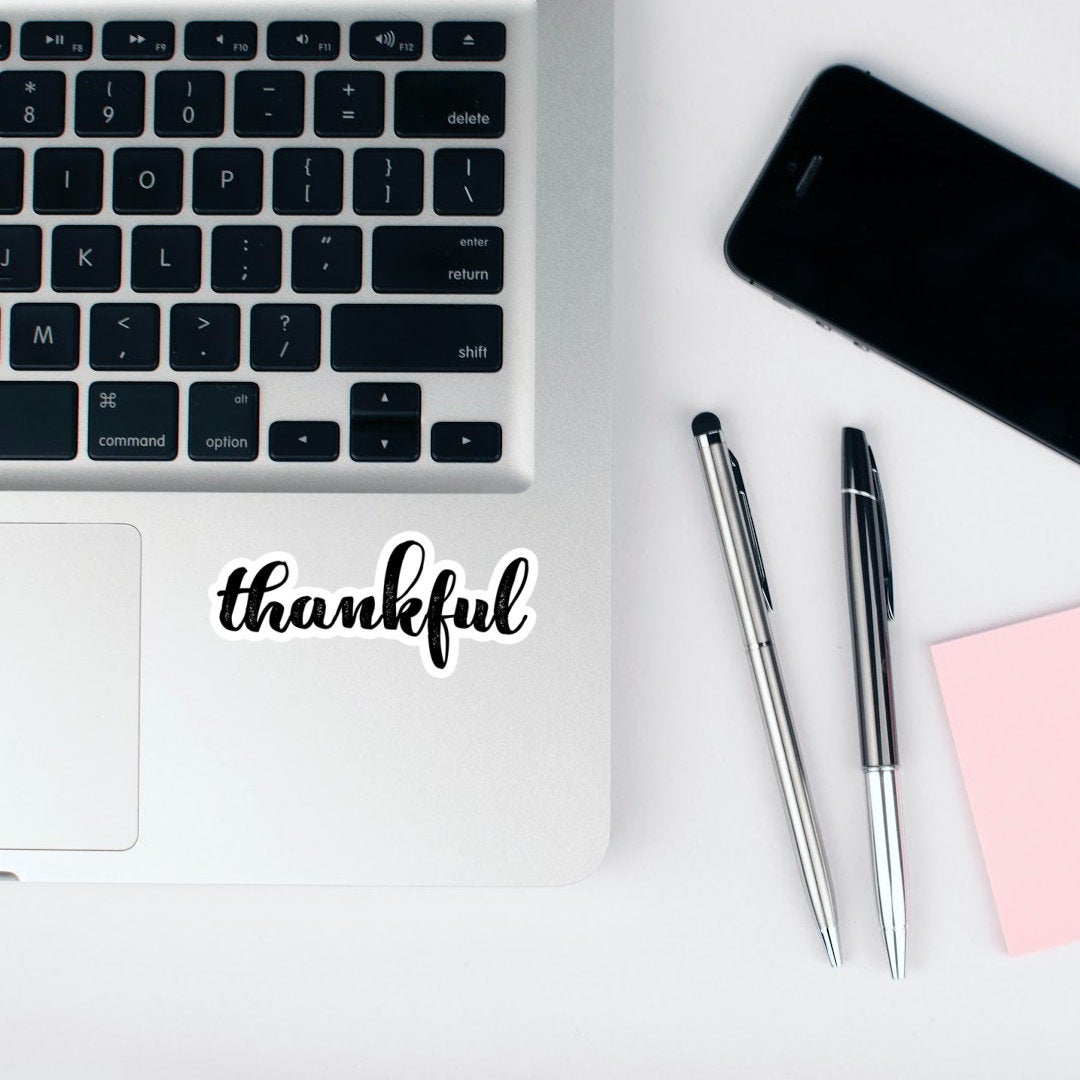 Thankful Vinyl Sticker