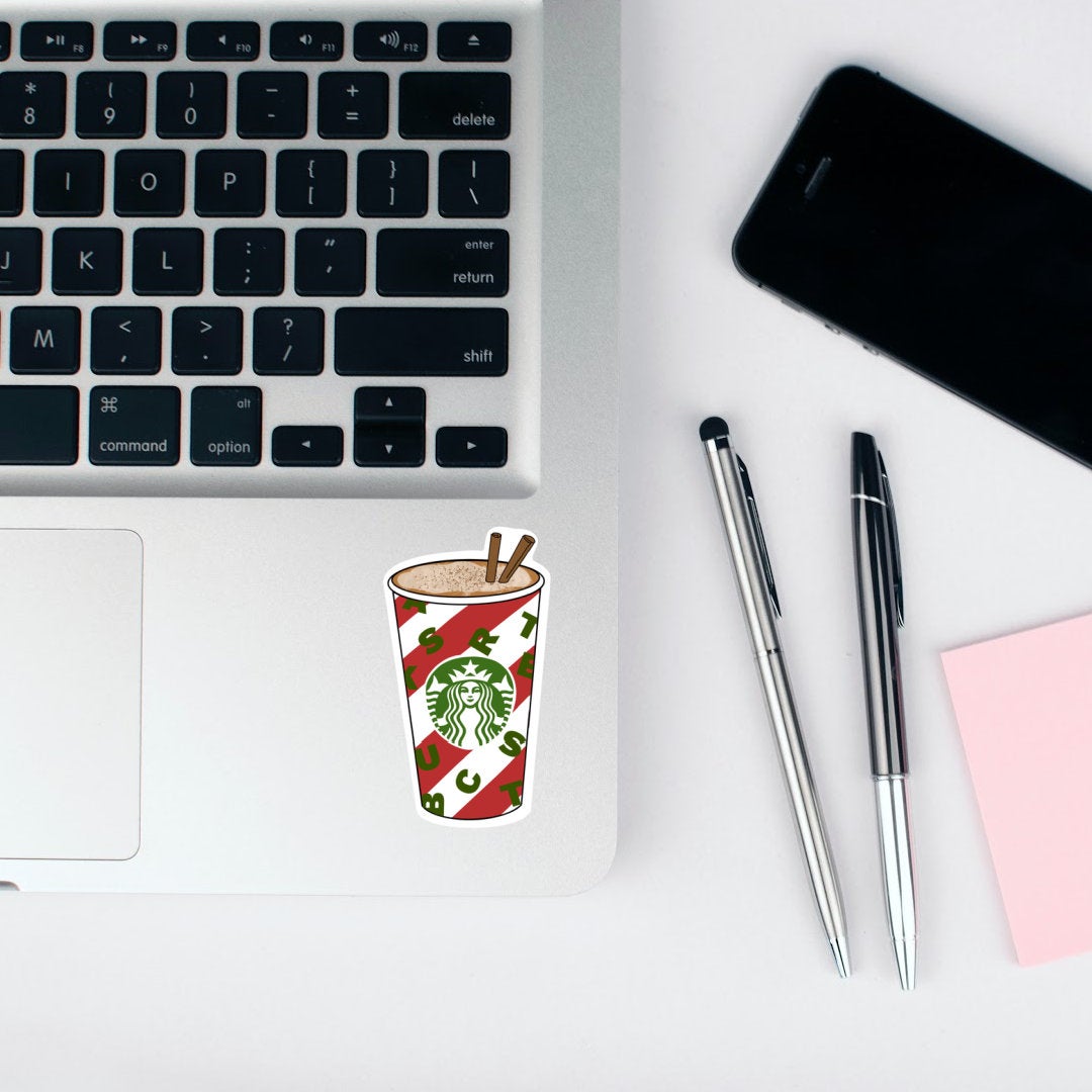 Christmas Starbucks Cup Vinyl Sticker