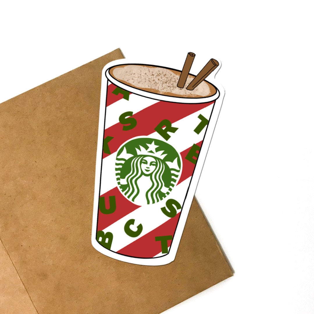 Christmas Starbucks Cup Vinyl Sticker