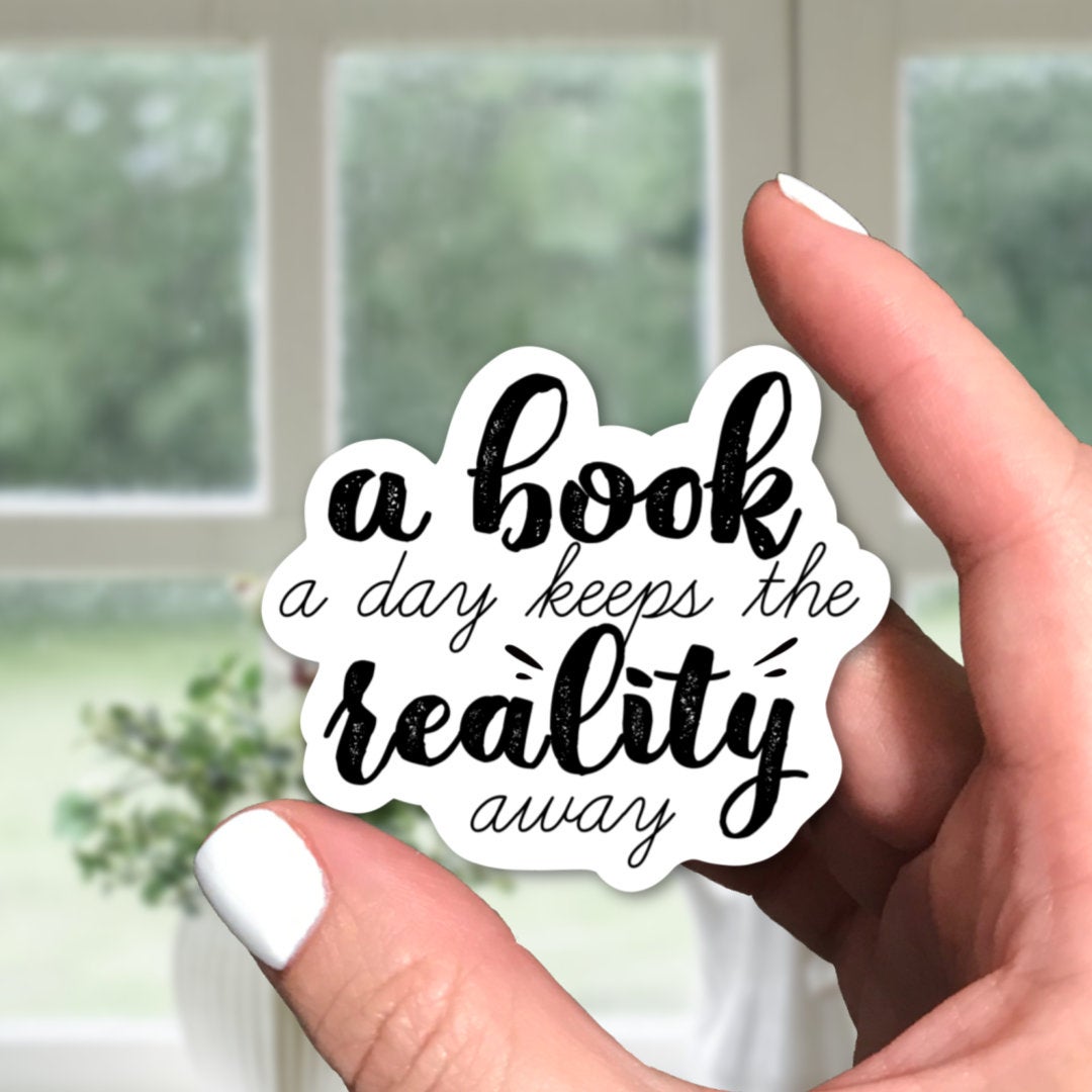 A Book A Day Vinyl Sticker