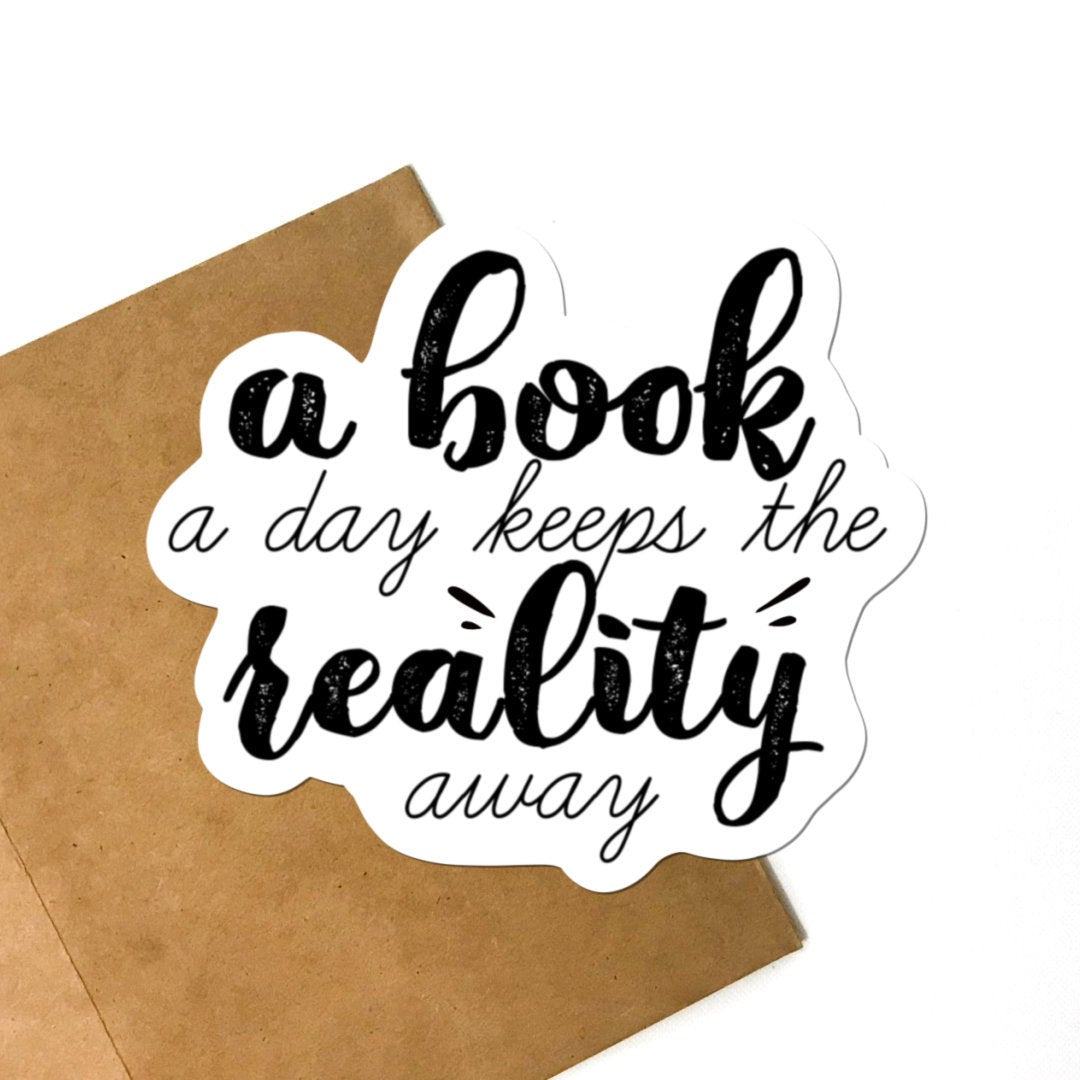 A Book A Day Vinyl Sticker