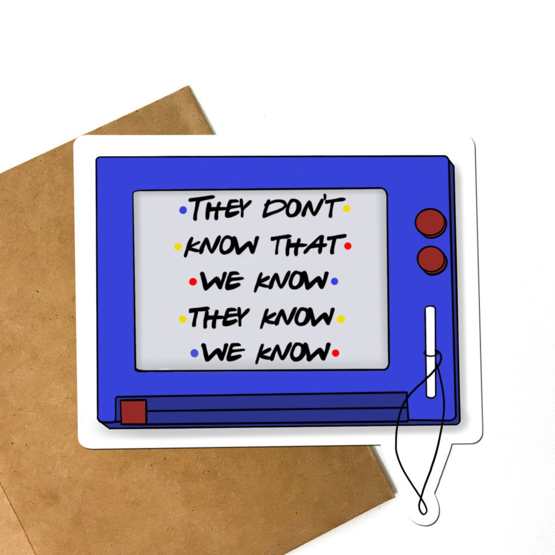 Friends Etch a Sketch Vinyl Sticker