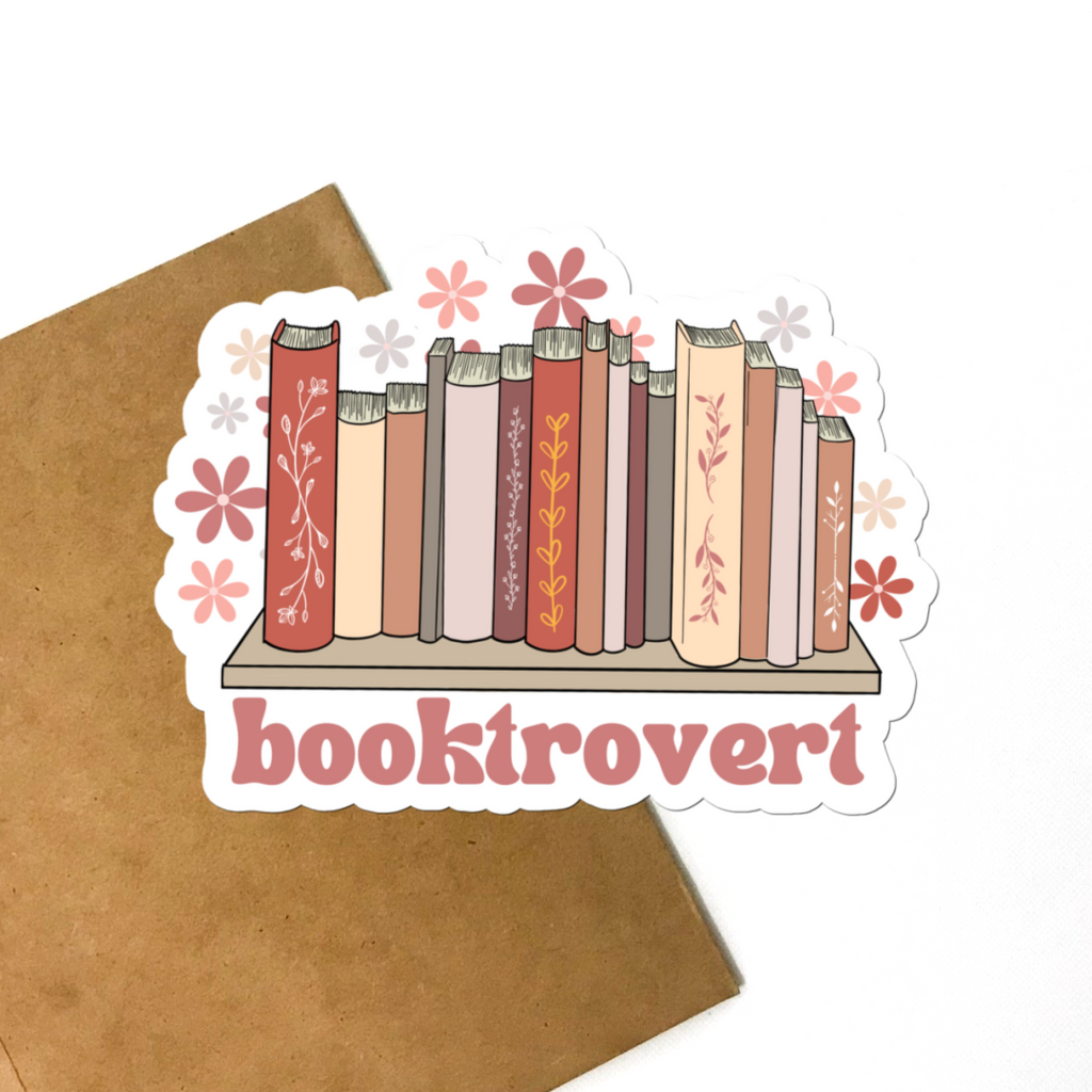 Booktrovert Vinyl Sticker