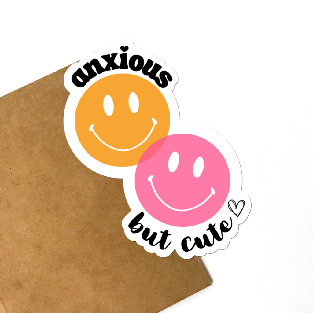 Anxious But Cute Vinyl Sticker