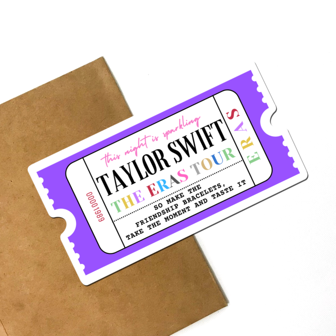 Eras Tour Ticket Sticker