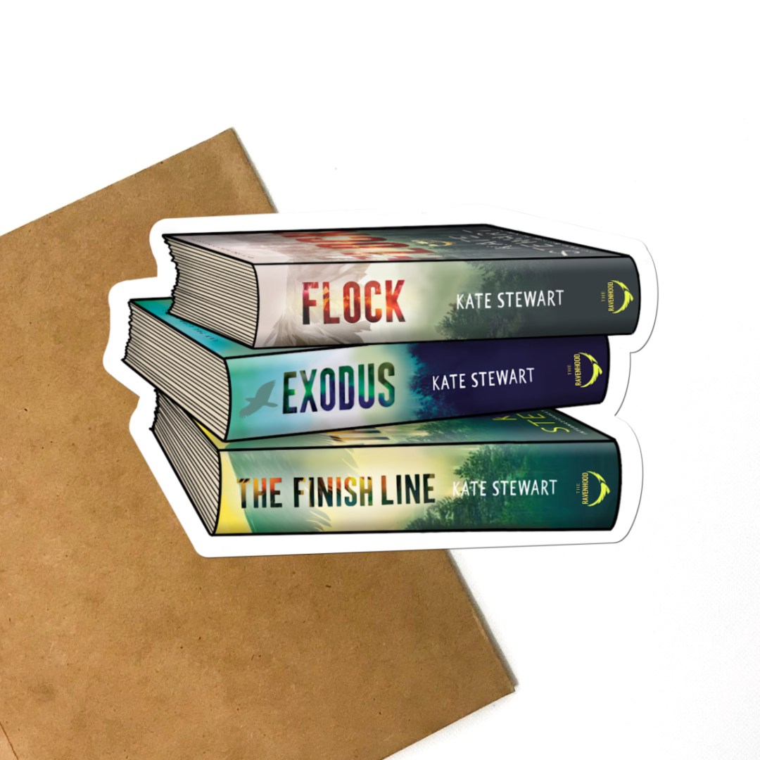 Flock Book Stack Sticker