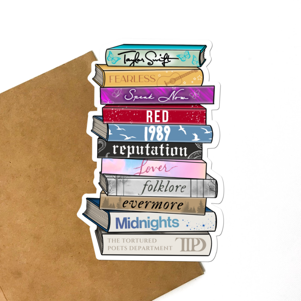 Eras Book Stack Vinyl Sticker