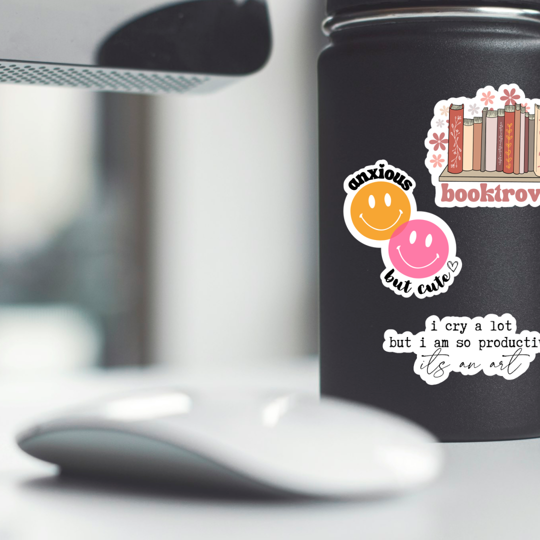 Anxious But Cute Vinyl Sticker