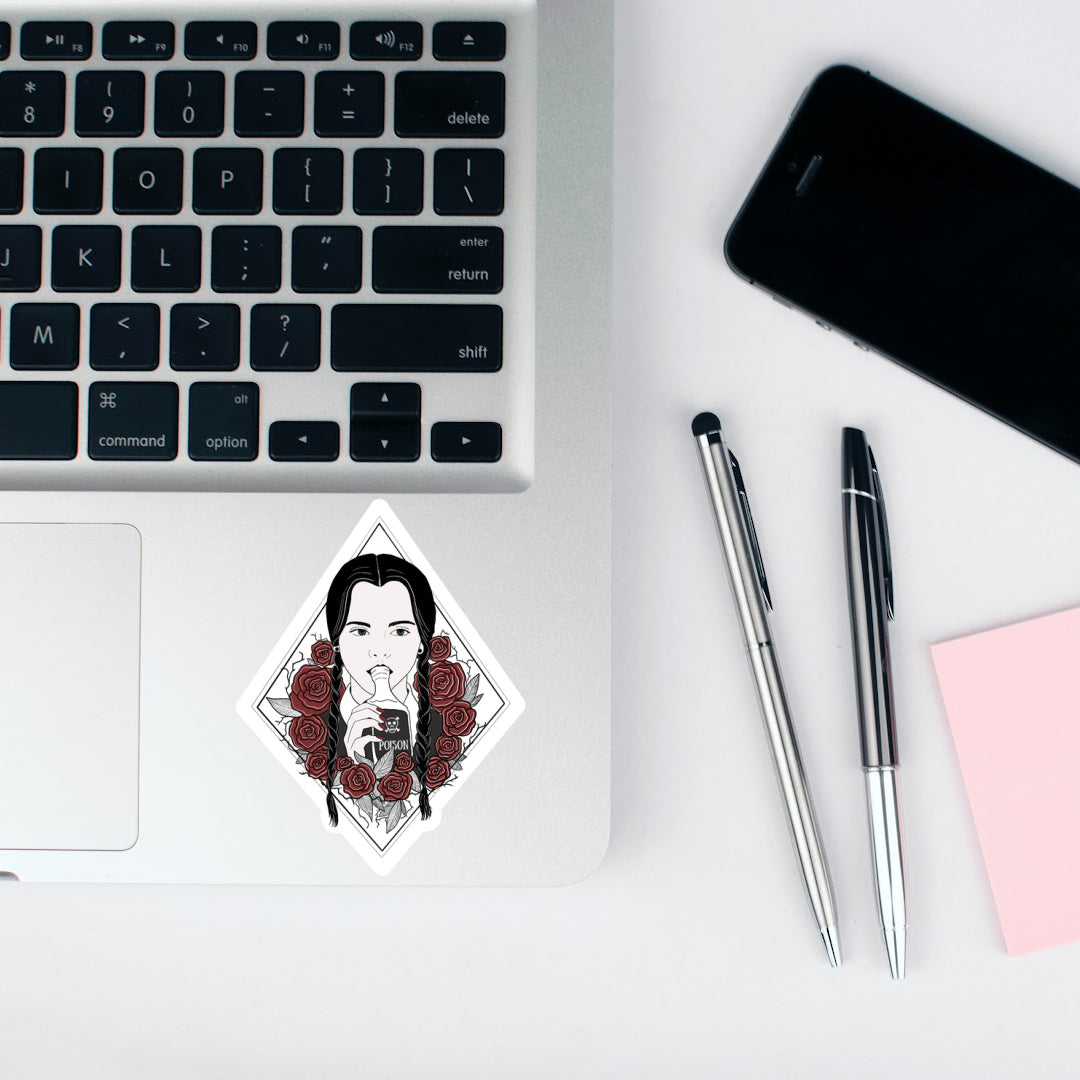 Wednesday Addams Vinyl Sticker