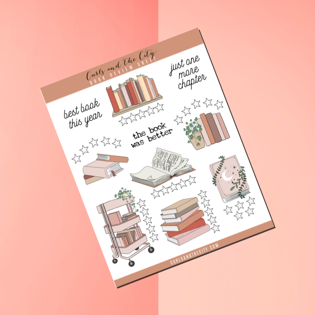 Book Review Sticker Sheet