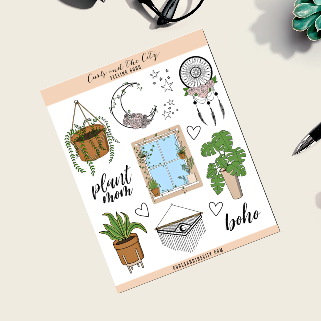 Feeling Boho Sticker Sheet