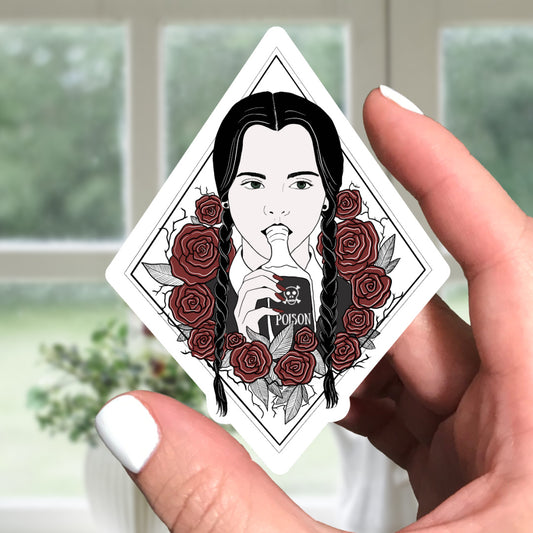 Wednesday Addams Vinyl Sticker