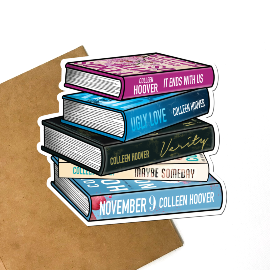 CoHo Book Stack Vinyl Sticker