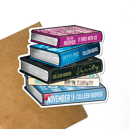 CoHo Book Stack Vinyl Sticker
