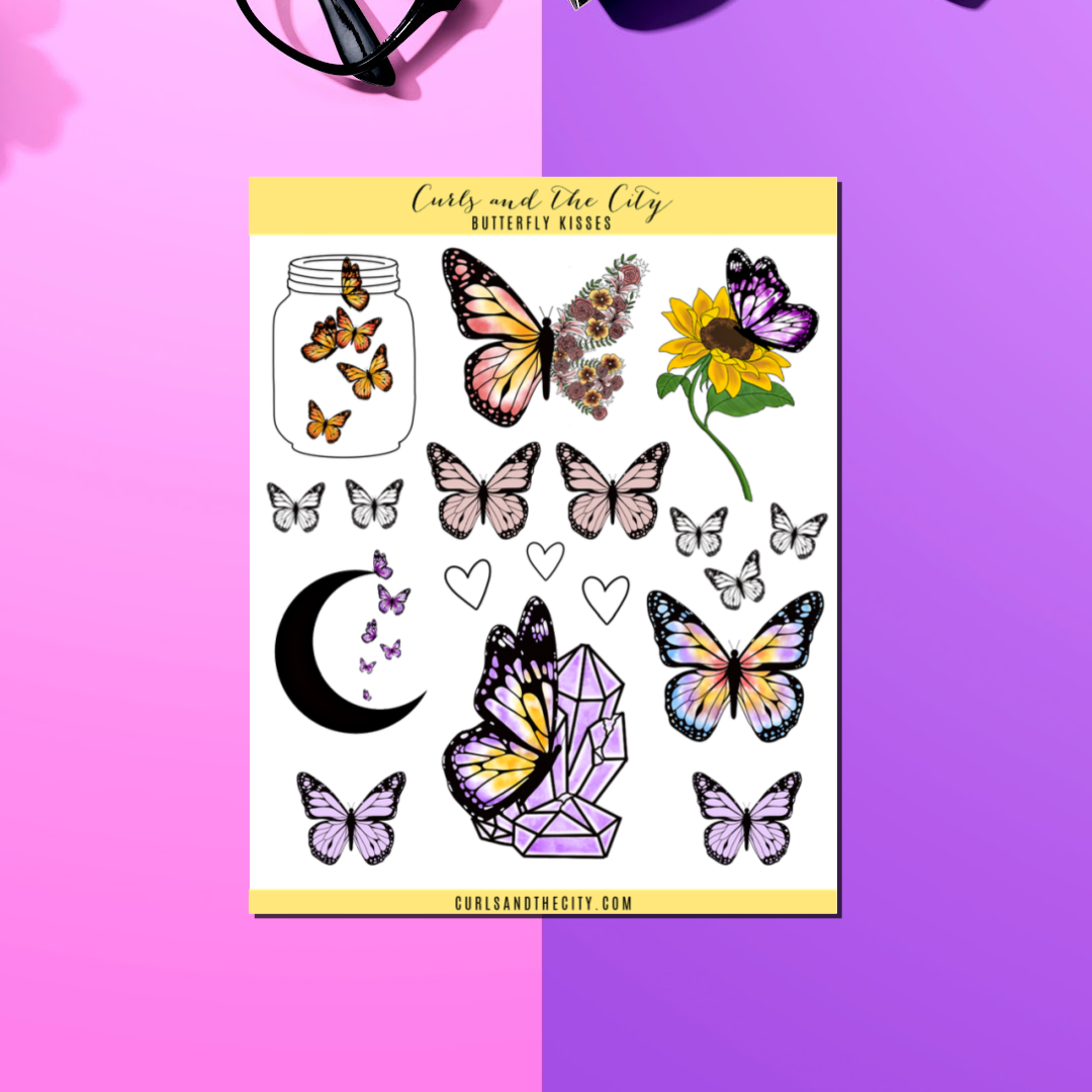 Butterfly Kisses Sticker Sheet