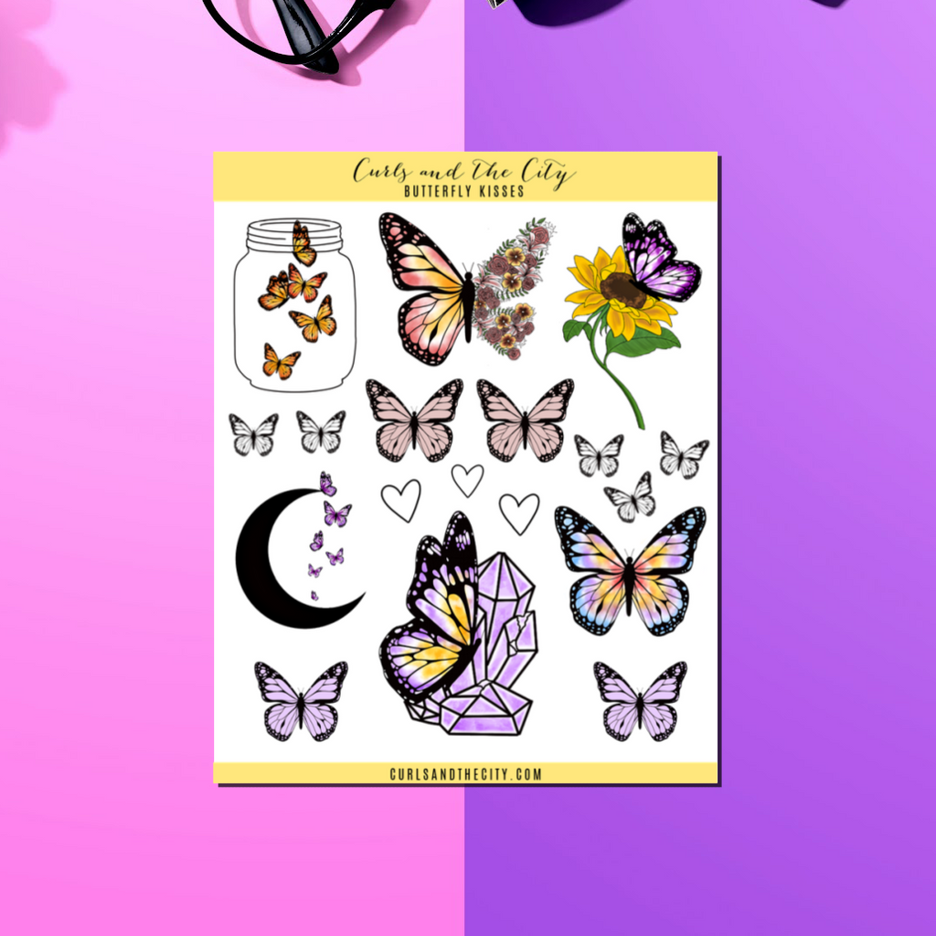 Butterfly Kisses Sticker Sheet