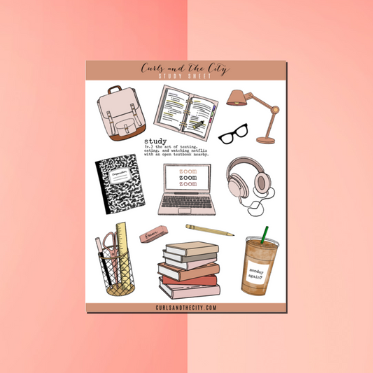 Study Sticker Sheet
