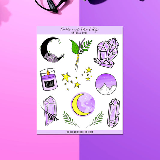 Crystal Love Sticker Sheet