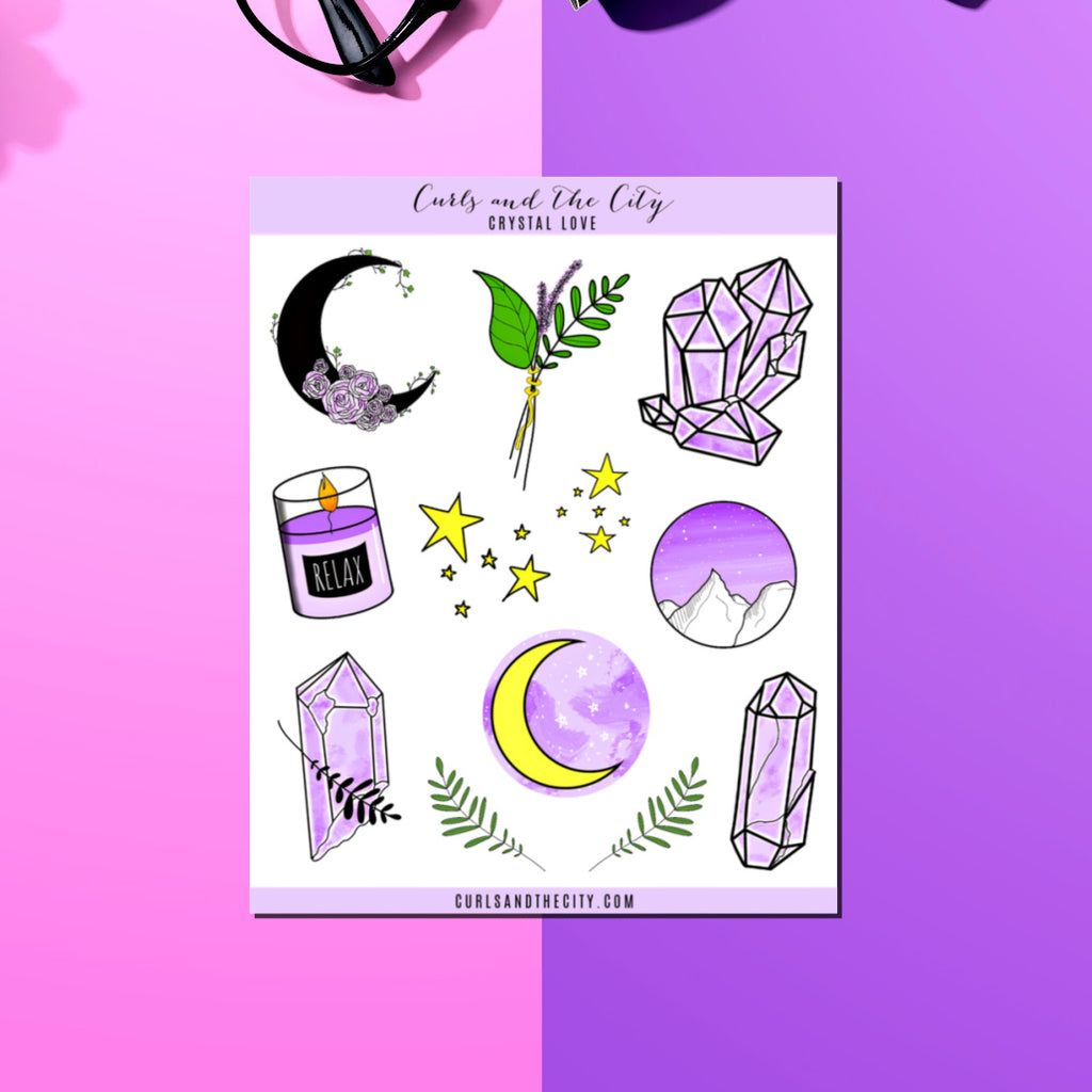 Crystal Love Sticker Sheet