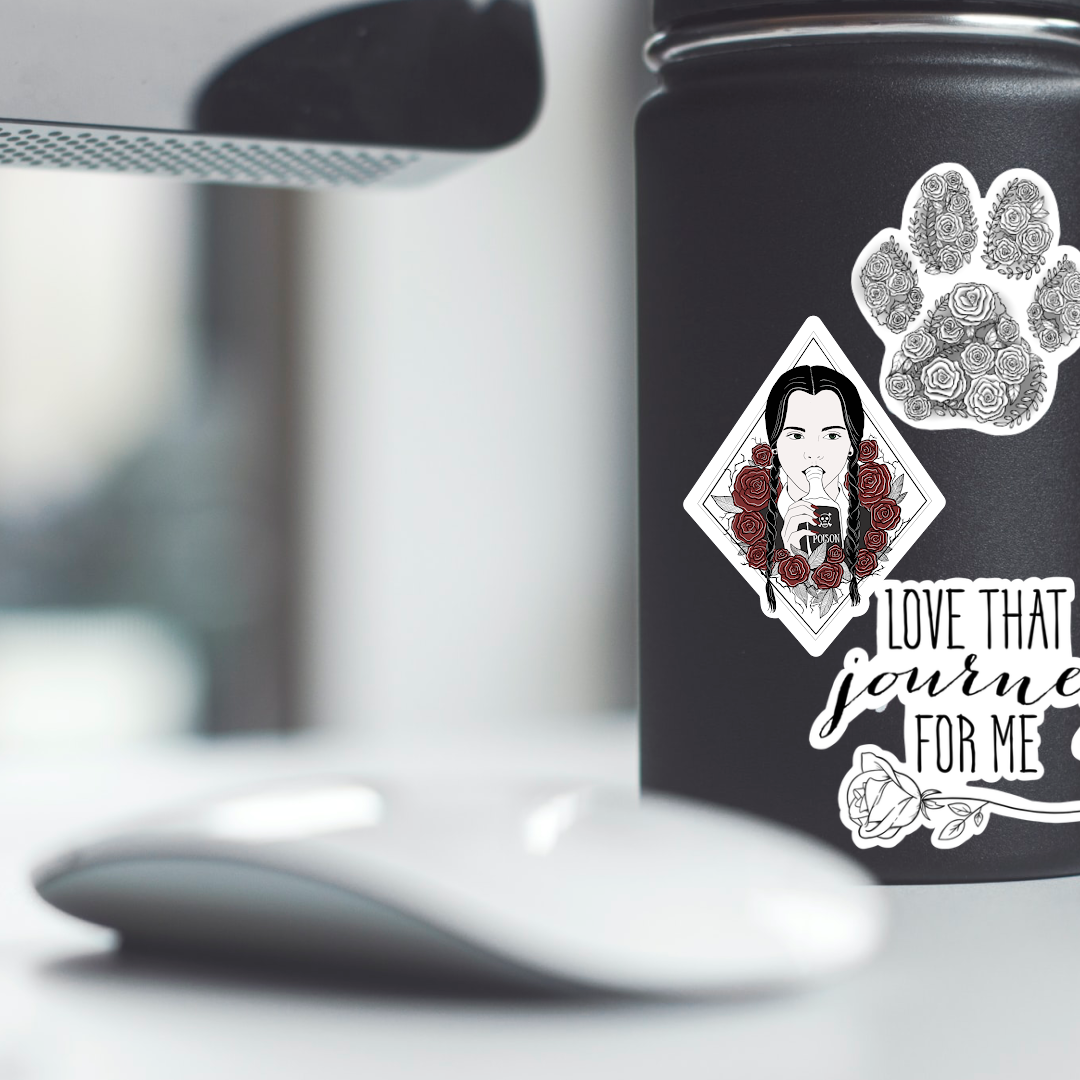 Wednesday Addams Vinyl Sticker