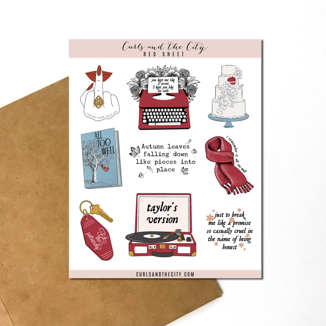 Red Sticker Sheet